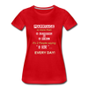 Marriage is more than ~ Women’s Premium T-Shirt - red