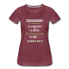 Marriage is more than ~ Women’s Premium T-Shirt - heather burgundy