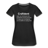 Crafident ~ Women’s Premium Organic T-Shirt - black