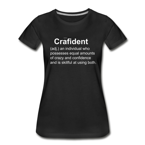 Crafident ~ Women’s Premium Organic T-Shirt - black