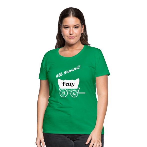Petty Wagon (wht) Women’s Premium T-Shirt - kelly green