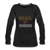 Goal Digger ~ Women's Premium Long Sleeve T-Shirt - black