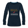 Goal Digger ~ Women's Premium Long Sleeve T-Shirt - deep navy