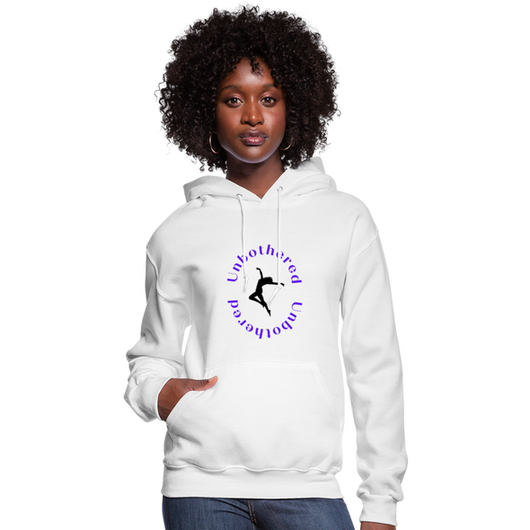 Unbothered Women's Hoodie - white
