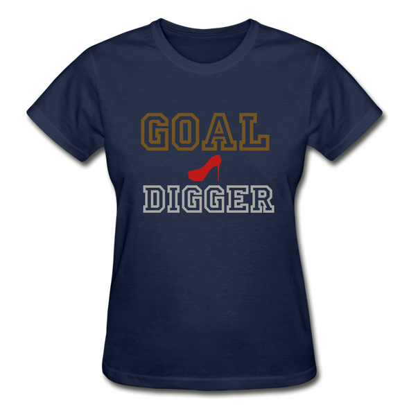 Goal Digger short sleeve ~ Gildan Ultra Cotton Ladies T-Shirt - navy