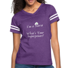 I'm A Nurse. What's Your Super Power? Women’s Vintage Sport T-Shirt - vintage purple/white