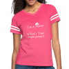 I'm A Nurse. What's Your Super Power? Women’s Vintage Sport T-Shirt - vintage pink/white