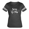 Sexy G~ Ma Women’s Vintage Sport T-Shirt - vintage smoke/white