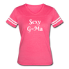 Sexy G~ Ma Women’s Vintage Sport T-Shirt - vintage pink/white