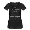 It's The Freedome for Me ~ Women’s Premium T-Shirt - charcoal gray