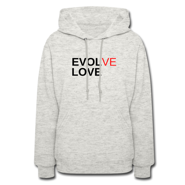 Evolve/ LoveWomen's Hoodie - heather oatmeal