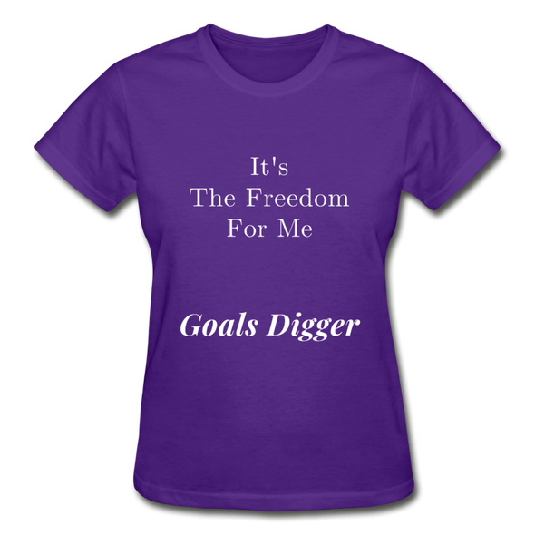 Goals Digger ~ Gildan Ultra Cotton Ladies T-Shirt - purple