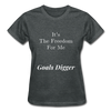 Goals Digger ~ Gildan Ultra Cotton Ladies T-Shirt - deep heather