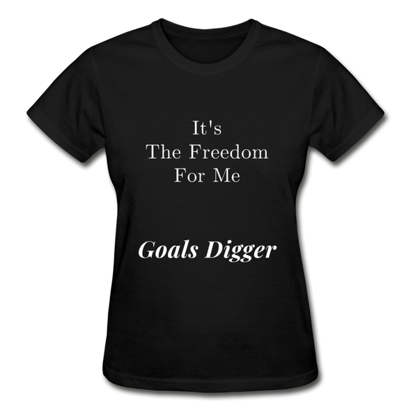 Goals Digger ~ Gildan Ultra Cotton Ladies T-Shirt - black
