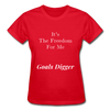 Goals Digger ~ Gildan Ultra Cotton Ladies T-Shirt - red