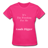 Goals Digger ~ Gildan Ultra Cotton Ladies T-Shirt - fuchsia
