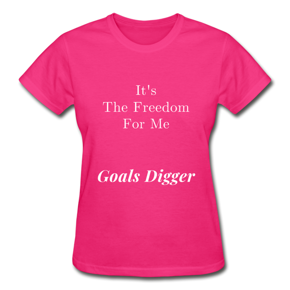 Goals Digger ~ Gildan Ultra Cotton Ladies T-Shirt - fuchsia