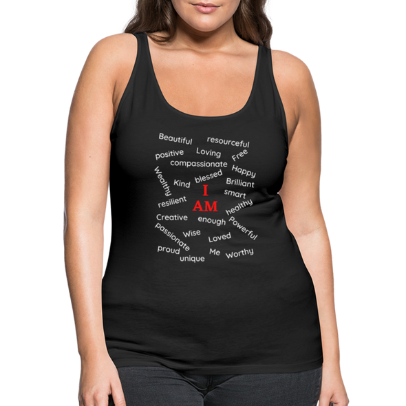 I AM! ~ Women’s Premium Tank Top - black