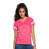Wake  Meditate  Be Great ~ Women’s Vintage Sport T-Shirt - vintage pink/white