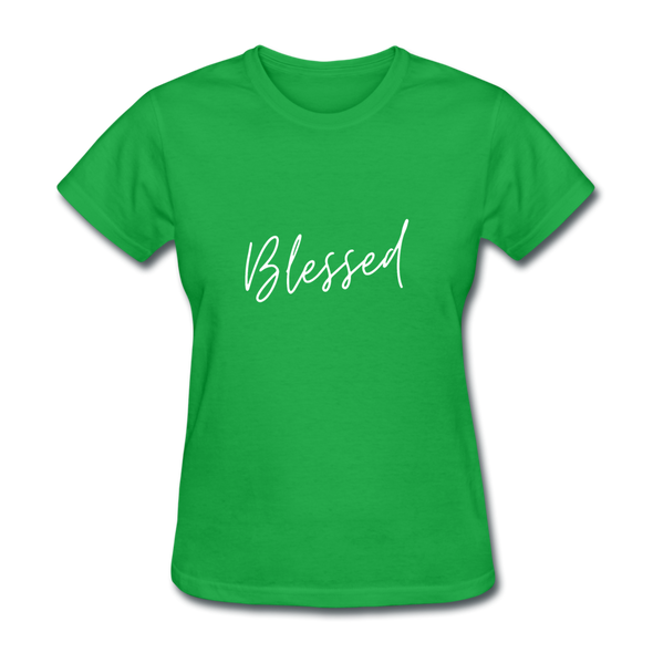 Blessed ~ Women's T-Shirt - bright green