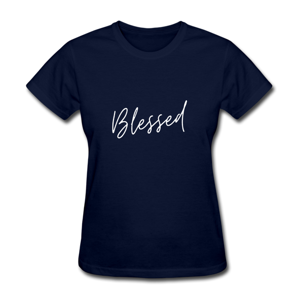 Blessed ~ Women's T-Shirt - navy