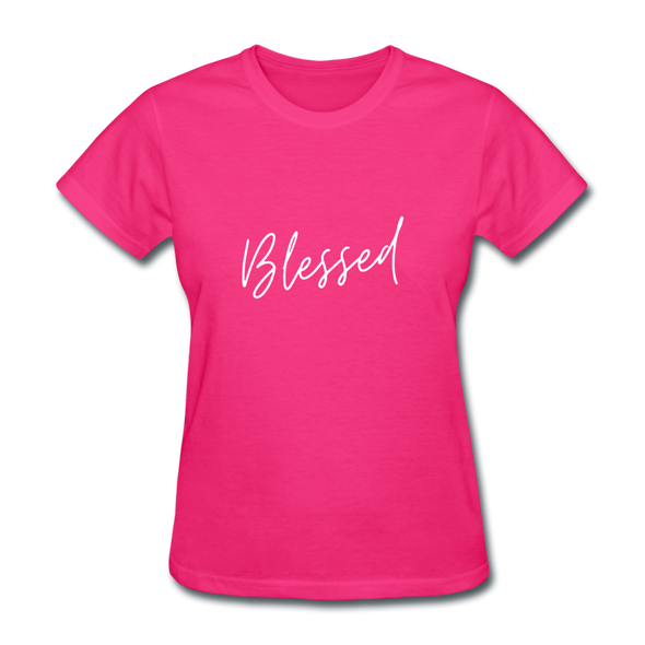 Blessed ~ Women's T-Shirt - fuchsia