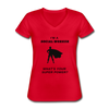 I'm a Social Worker. What's Your Super Power? ~ Women's V-Neck T-Shirt - red