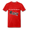 Social Workers Rock ~ Men's Premium T-Shirt - red