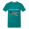 Social Workers Rock ~ Men's Premium T-Shirt - teal