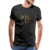 Mr. Gold lettering - Men's Premium T-Shirt - black
