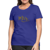 Mrs. ~ Gold lettering Women’s Premium T-Shirt - royal blue