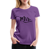 Mrs. ~ Black Lettering -Women’s Premium T-Shirt - purple