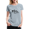 Mrs. ~ Black Lettering -Women’s Premium T-Shirt - heather ice blue