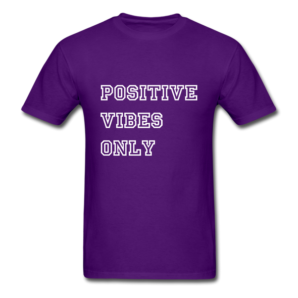 Positive Vibes Only ~ (PVO) Unisex Classic T-Shirt - purple