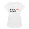 Evolve/Love ~ Women's Relaxed Fit T-Shirt - white
