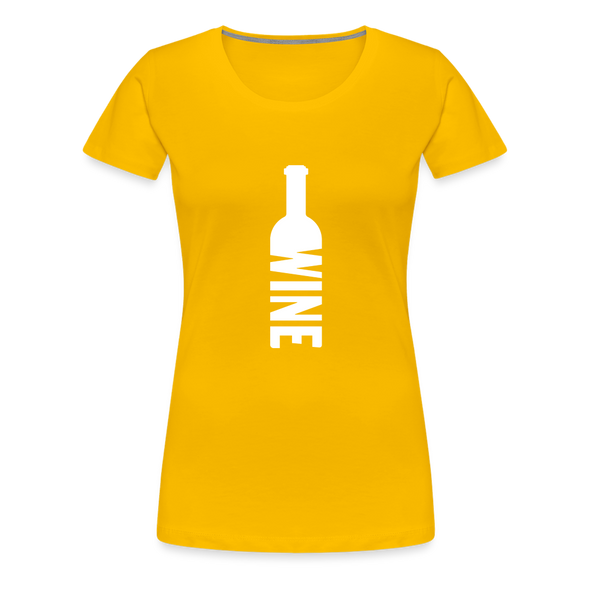 Wine ~ Women’s Premium T-Shirt - sun yellow