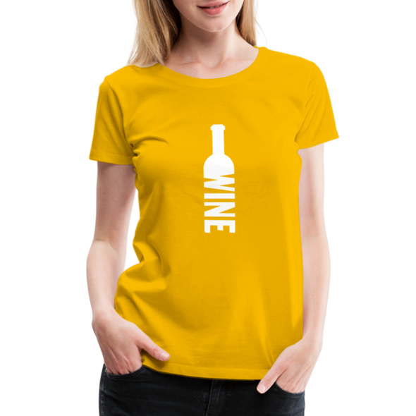 Wine ~ Women’s Premium T-Shirt - sun yellow