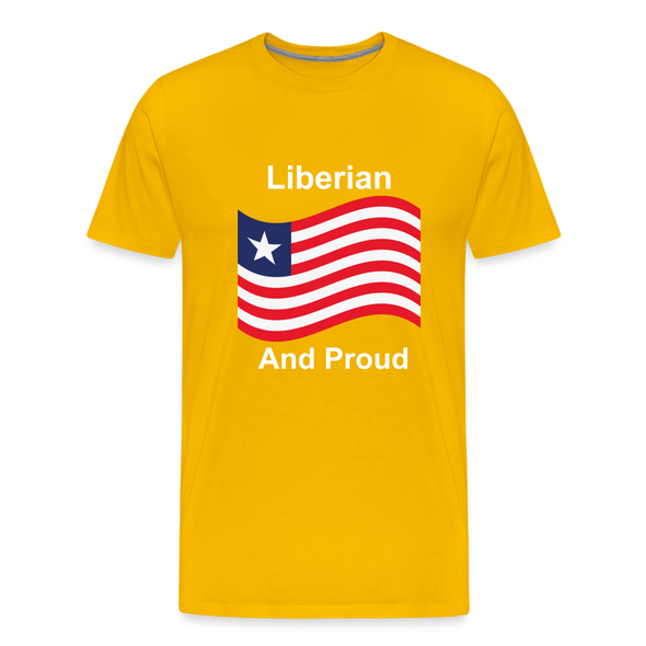 Liberian And Proud    Premium T-Shirt - sun yellow