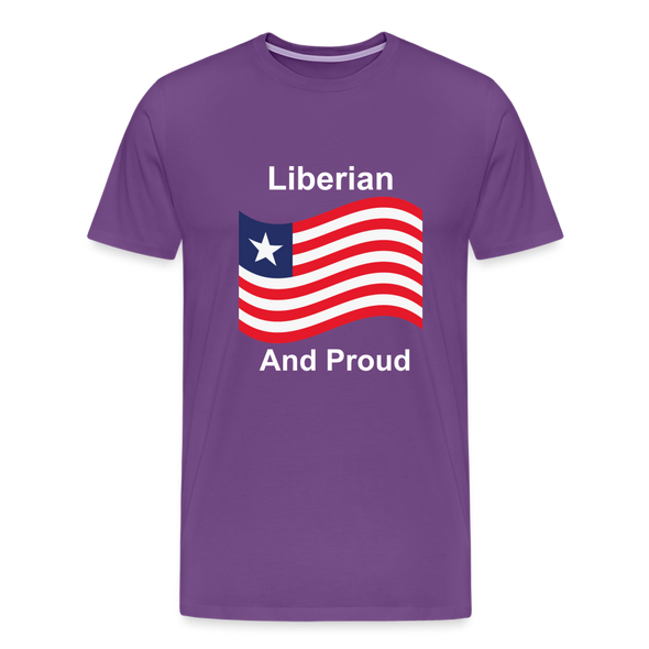 Liberian And Proud    Premium T-Shirt - purple