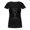 Wine? Yes, Please ~ Women’s Premium T-Shirt - black