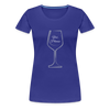 Wine? Yes, Please ~ Women’s Premium T-Shirt - royal blue