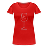 Wine? Yes, Please ~ Women’s Premium T-Shirt - red