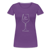 Wine? Yes, Please ~ Women’s Premium T-Shirt - purple