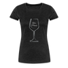 Wine? Yes, Please ~ Women’s Premium T-Shirt - charcoal grey