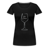 Wine? Yes, Please. ~ Women’s Premium T-Shirt - black