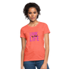 Livin' My Best Life ~ Women's T-Shirt - heather coral