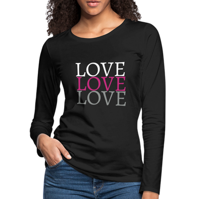 Women's Premium Long Sleeve T-Shirt - black