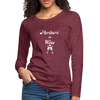 Partners in Wine ~ Women's Premium Long Sleeve T-Shirt - heather burgundy